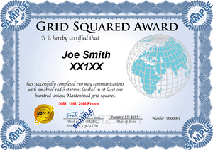 Award Certificate - Grid Squared